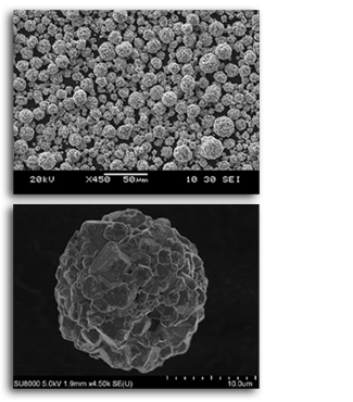 Photo of high specific surface area and small particle sized ferrite powder